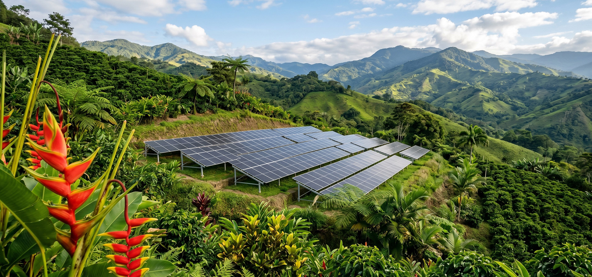 planta-solar-fotovoltaica-entorno-rural-sostenible Planta solar fotovoltaica instalada en entorno rural montañoso, integrando energía renovable en paisajes naturales.
