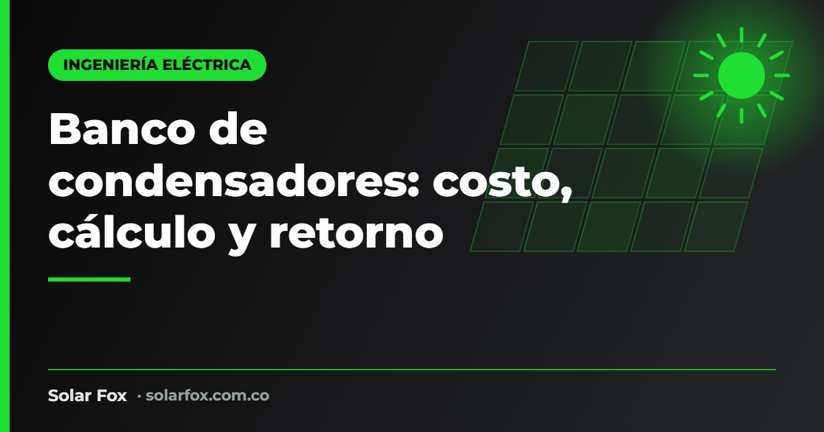 Portada de la guía de banco de condensadores de Solar Fox