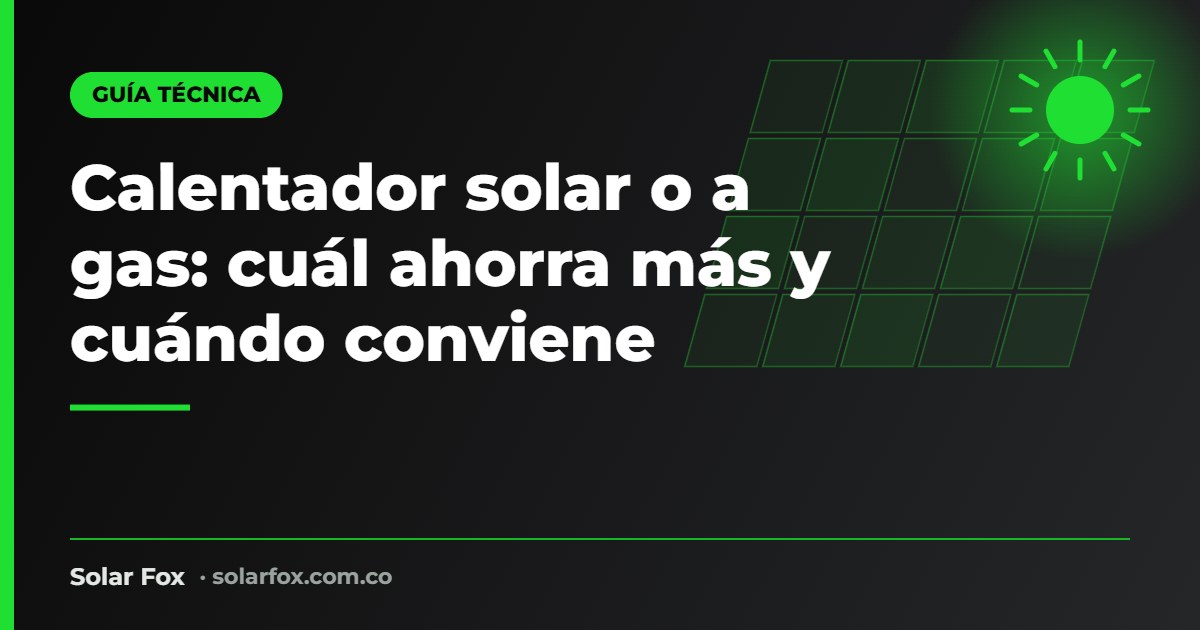 Portada de la guía de calentador solar o gas de Solar Fox