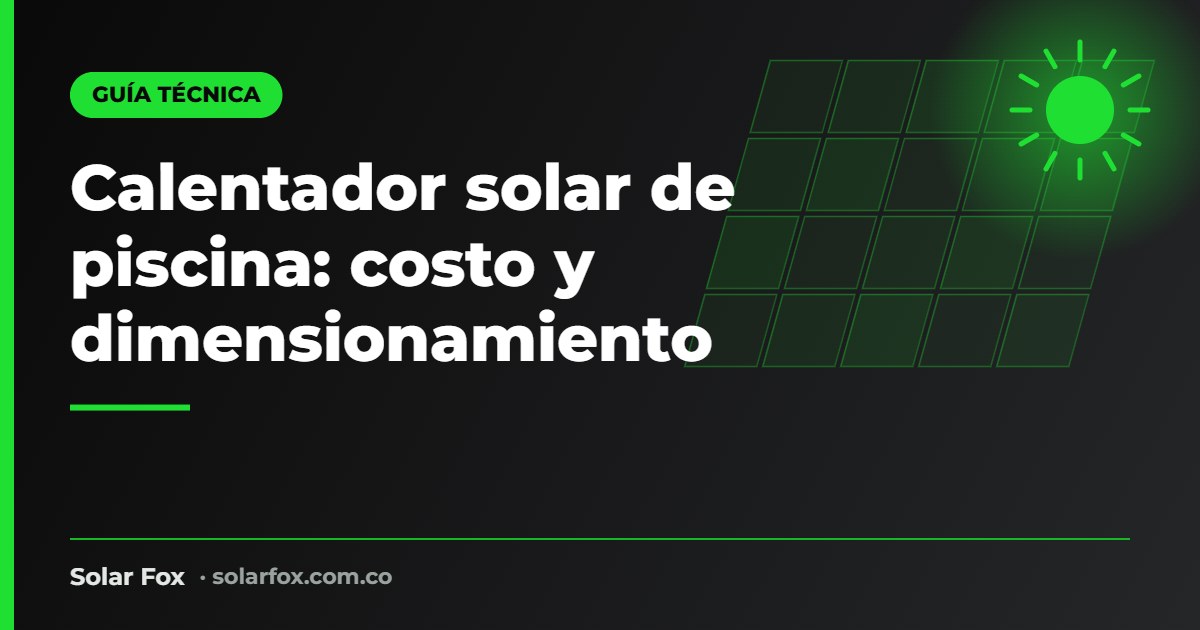 Portada de la guía de calentador solar de piscina de Solar Fox