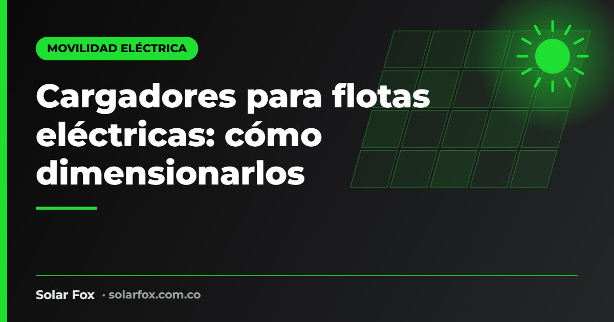 Portada de la guía de cargadores para flotas eléctricas de Solar Fox
