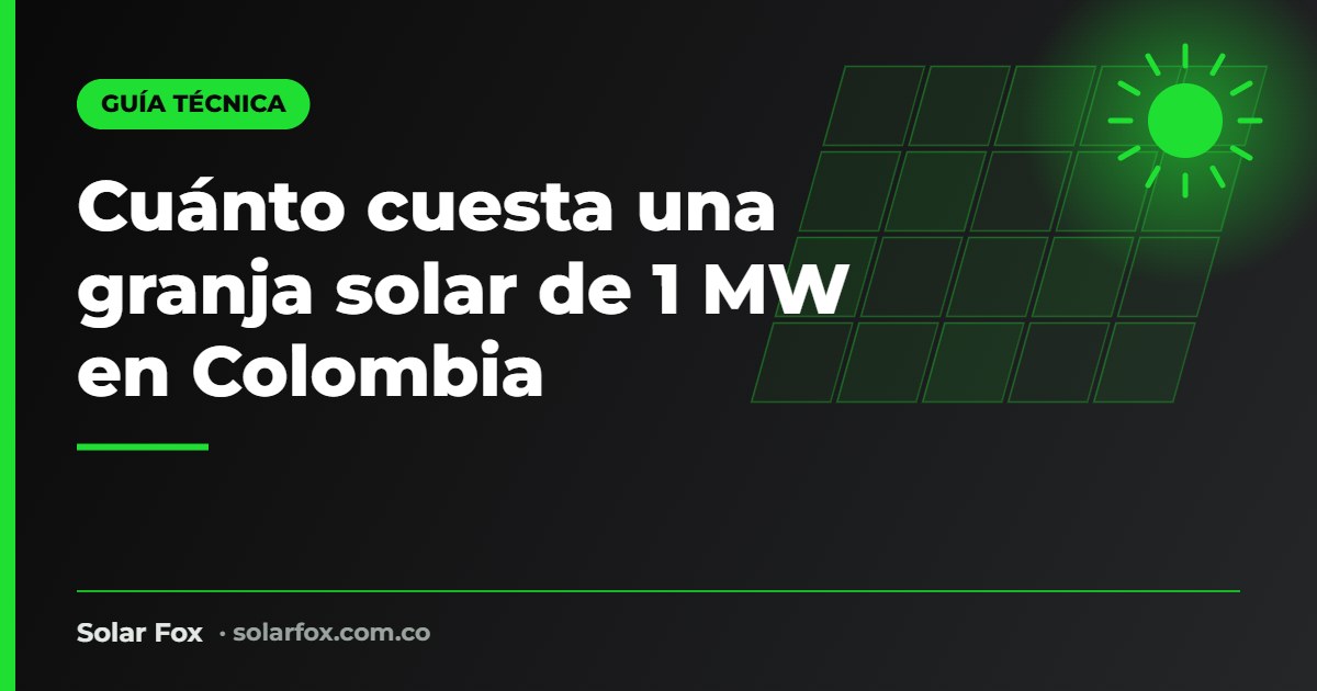 Portada de la guía de granja solar de 1 MW de Solar Fox