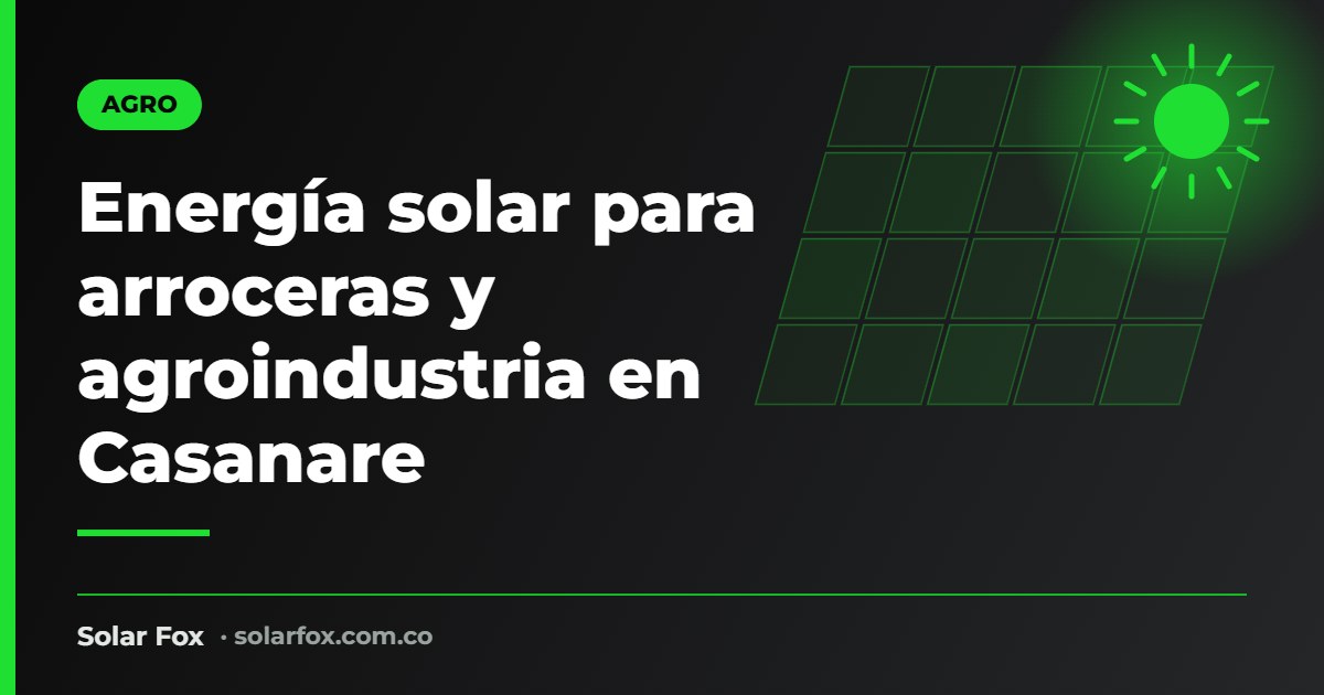 Portada de la guía de energía solar para arroceras de Solar Fox