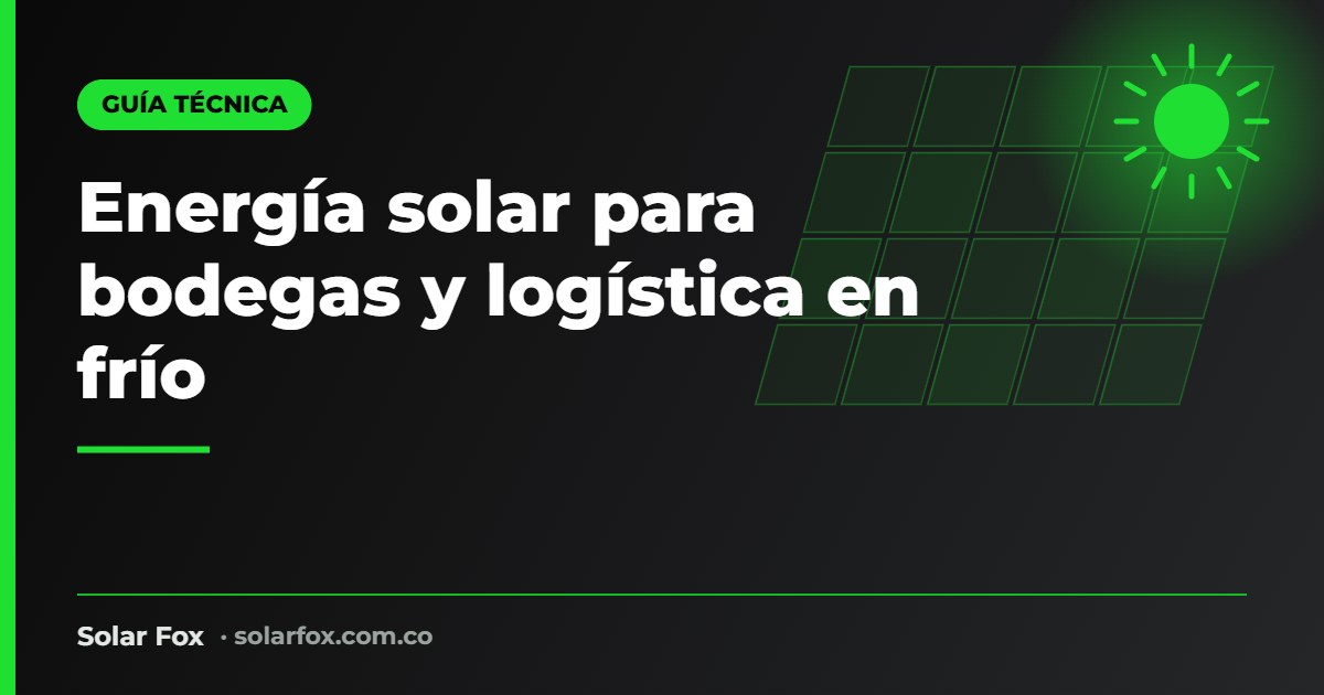 Portada de la guía de energía solar para bodegas de Solar Fox