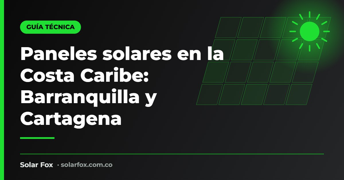 Portada de la guía de paneles solares en Barranquilla de Solar Fox