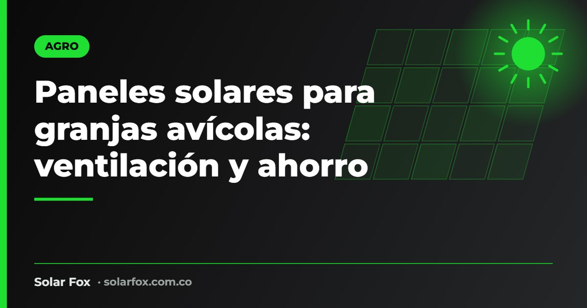 Portada de la guía de paneles solares para granjas avícolas de Solar Fox