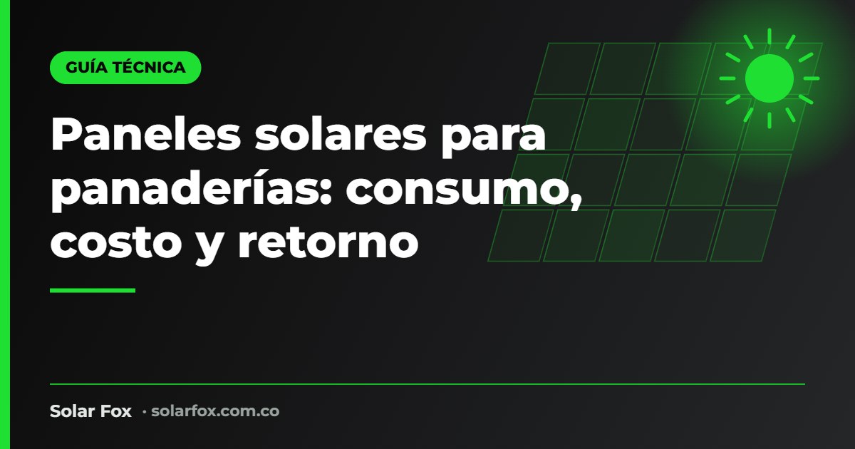 Portada de la guía de paneles solares para panaderías de Solar Fox